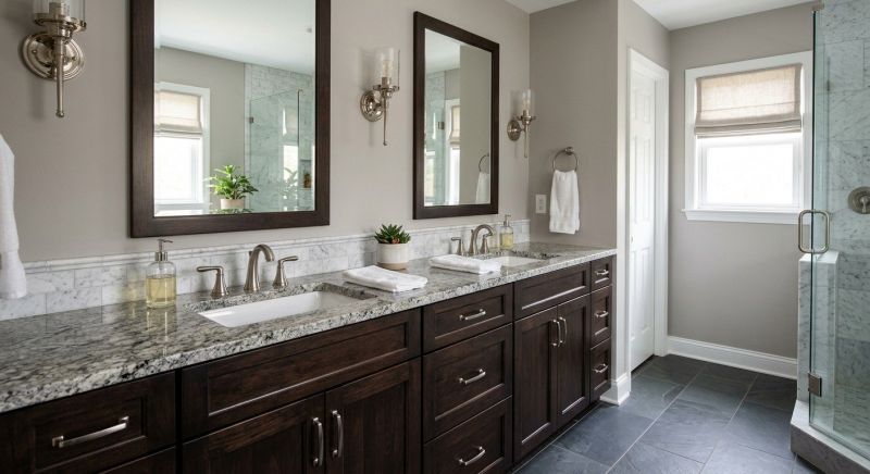 Granite Shower Installation in Stowe, VT