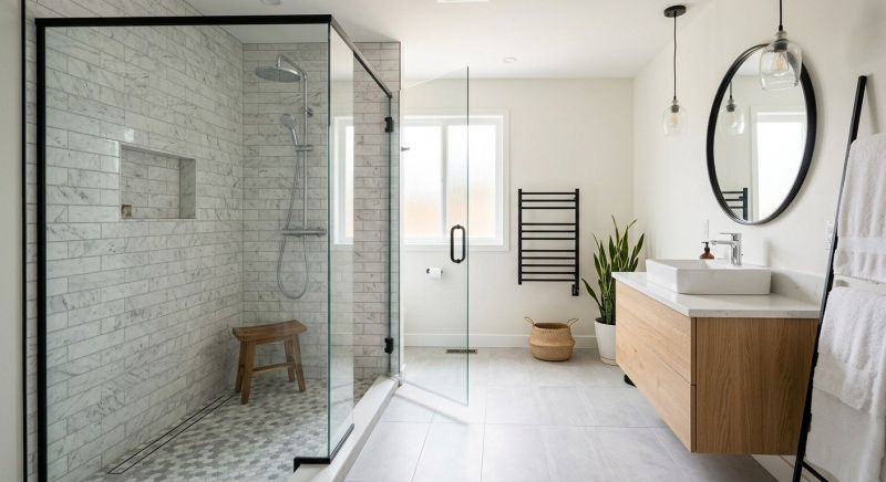 Tub To Shower Conversion in Jeffersonville, VT